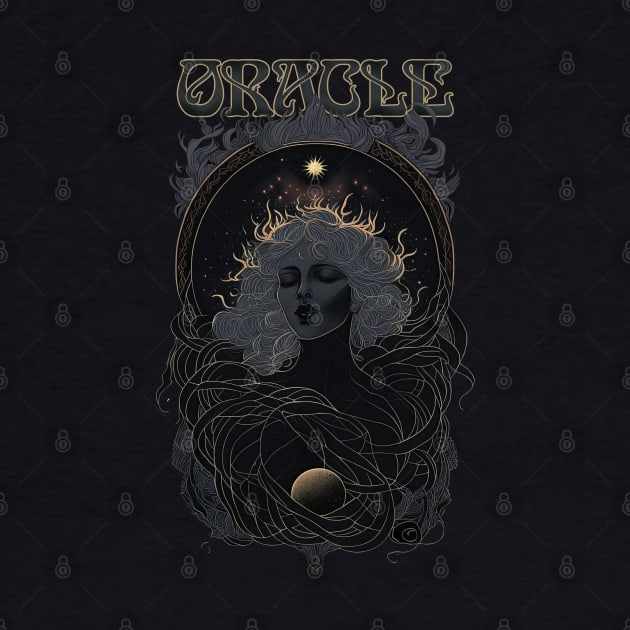 Oracle - Ancient Witch Priestess of Prophecy Art Nouveau by AltrusianGrace